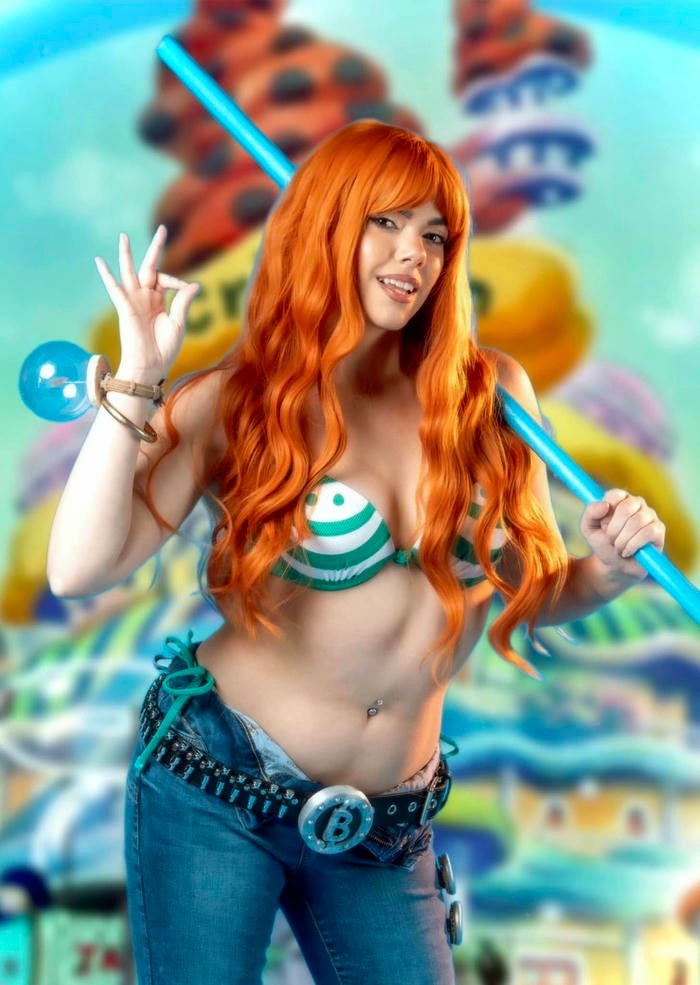 Nami cosplay ảnh nóng ran khiêu khích