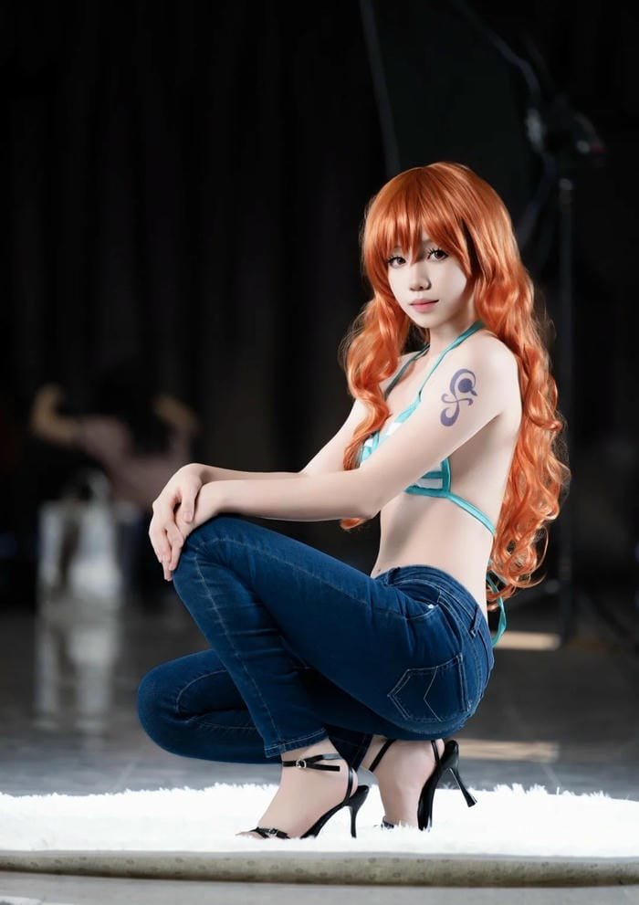 Nami cosplay anime One Piece