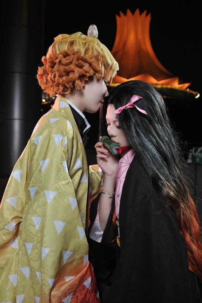 Nezuko cosplay cổ trang