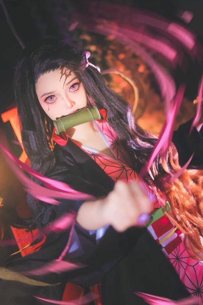 Nezuko cosplay nghệ thuật