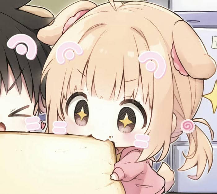 Phong cách đáng yêu ảnh cặp đôi chibi