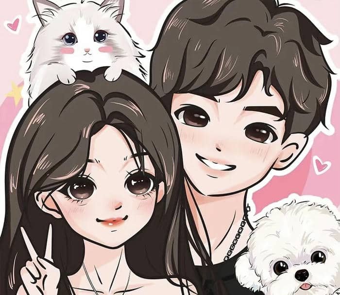 Tình yêu nhẹ nhàng ảnh cặp đôi chibi