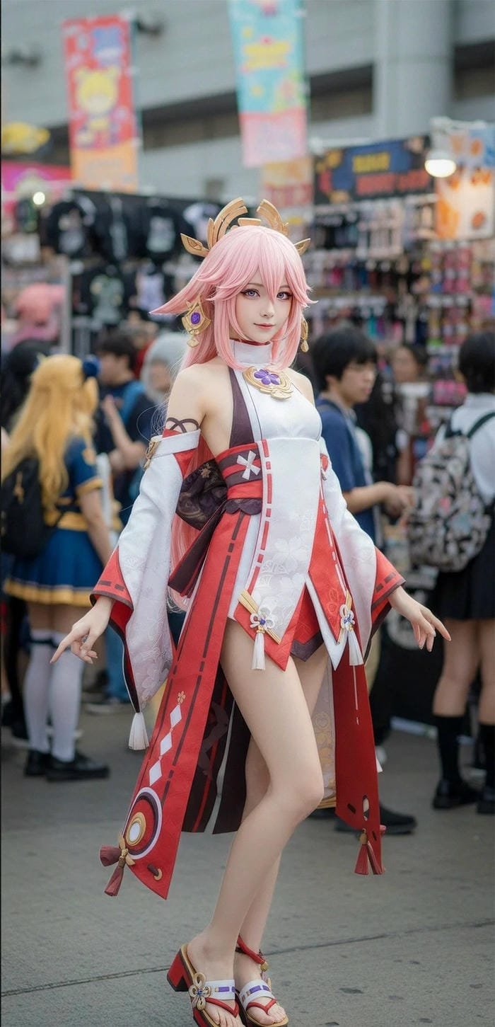 Yae Miko cosplay ấn tượng