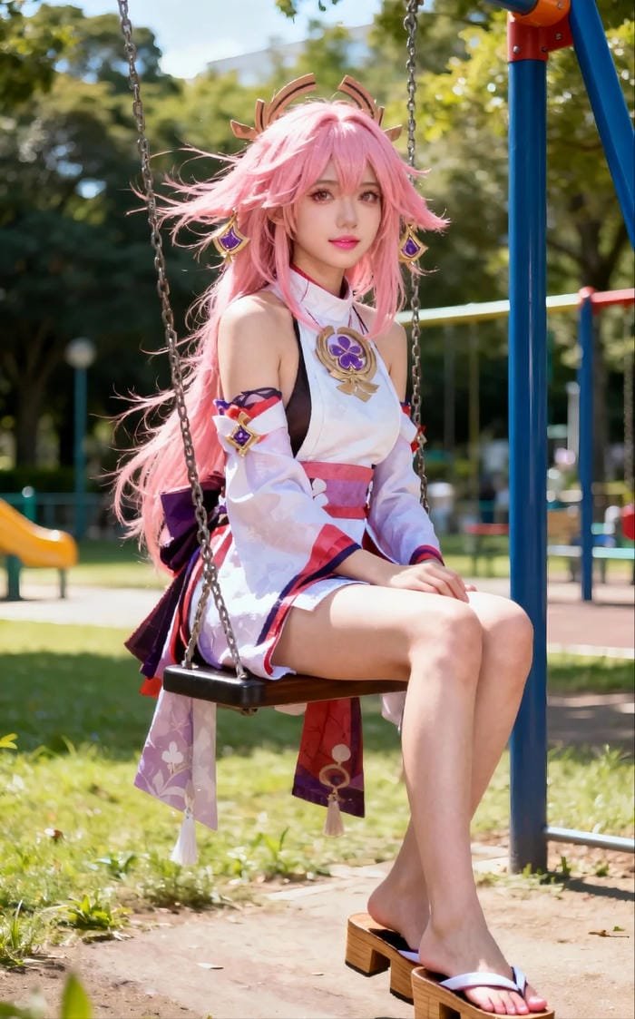 Yae Miko cosplay sang trọng
