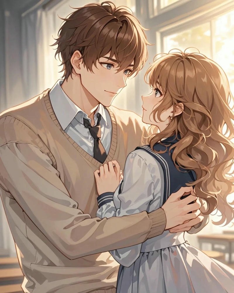 ảnh anime cặp đôi cực dễ thương xỉu