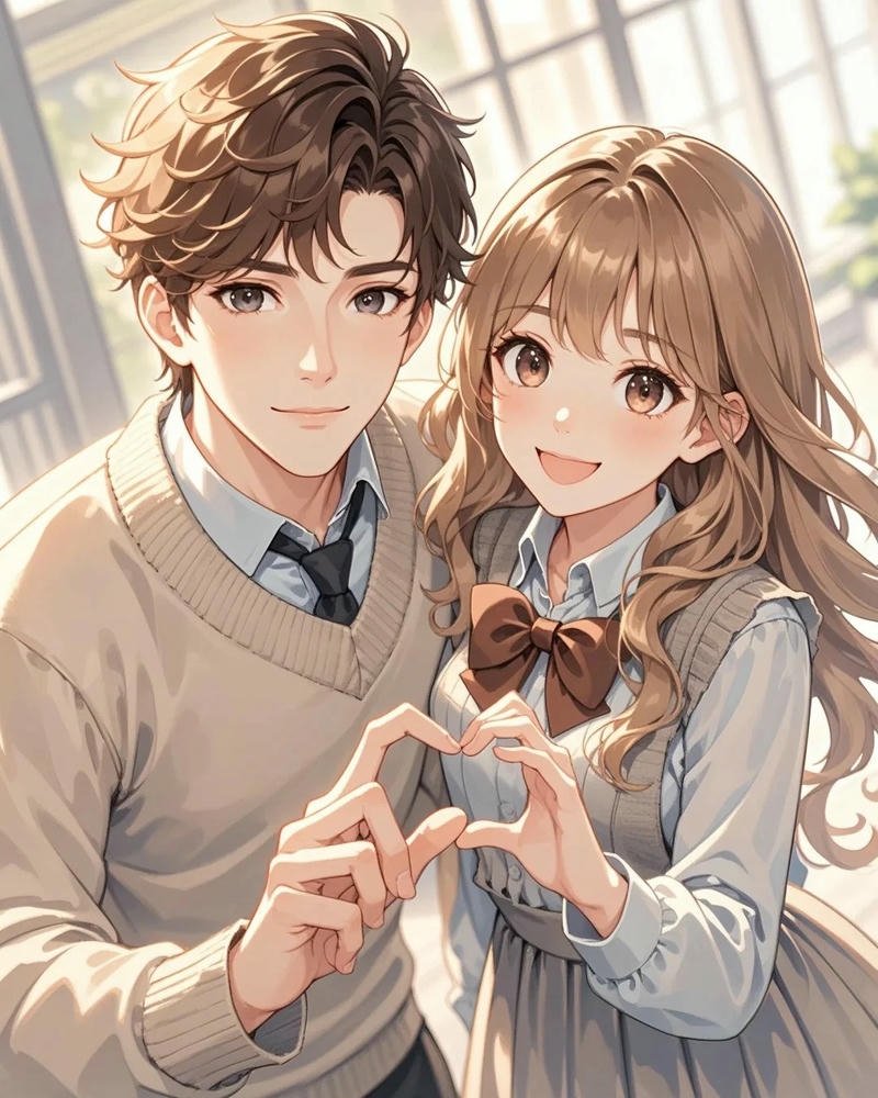 ảnh anime cặp đôi cực ngọt ngào dễ thương