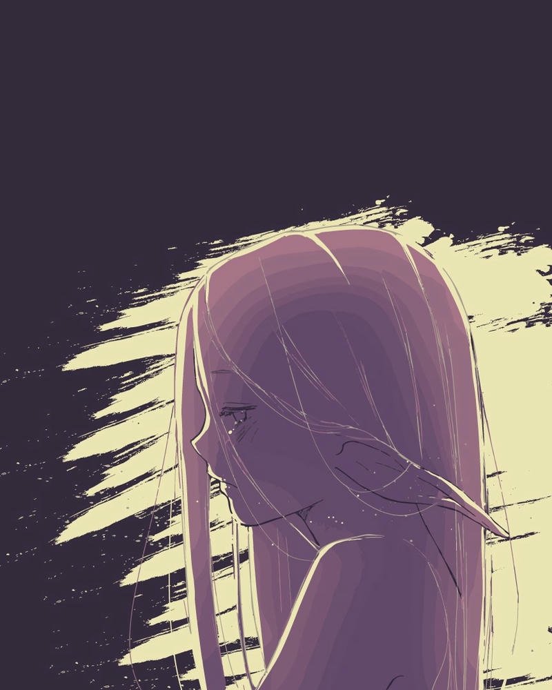 ảnh anime nữ buồn buồn