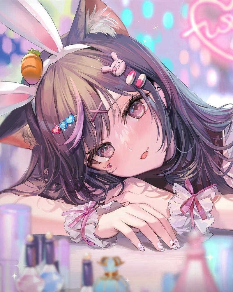 ảnh anime nữ cute trong nắng