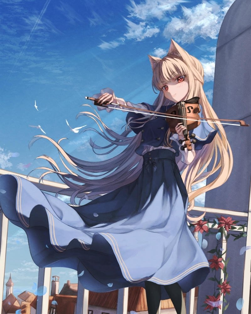 ảnh anime nữ ngoài trời