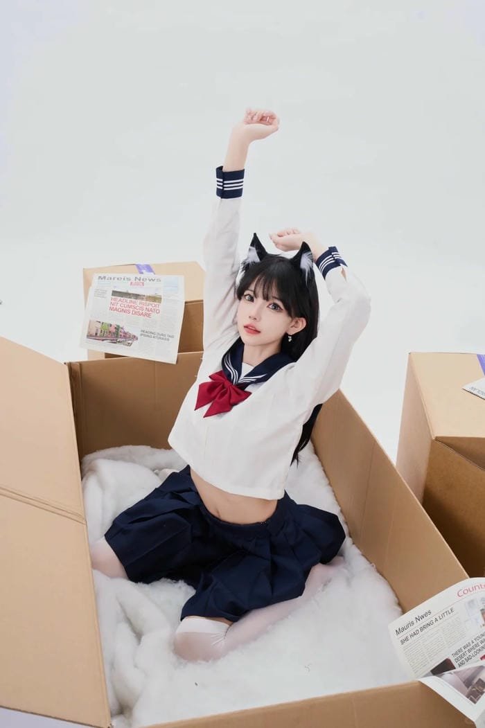 ảnh cosplay mèo cho fan