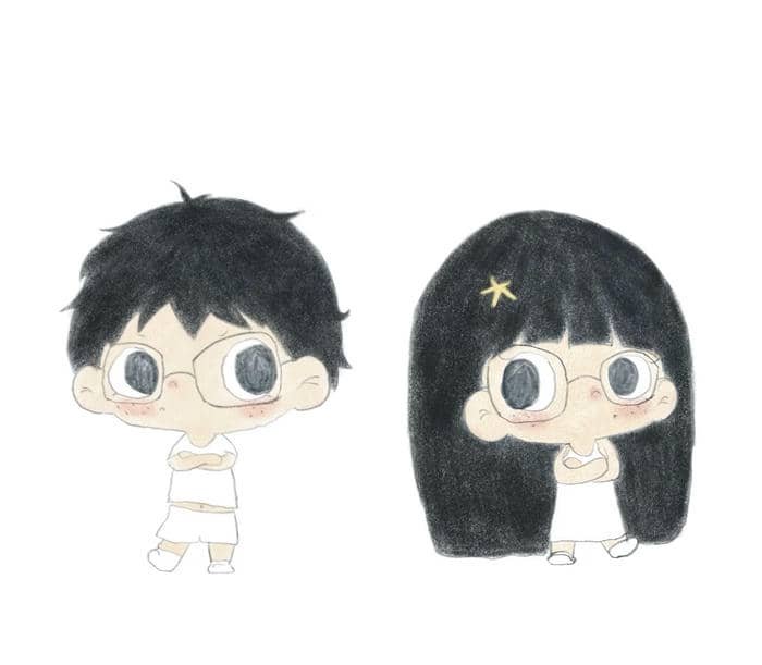 ảnh cực tình cảm của cặp đôi chibi