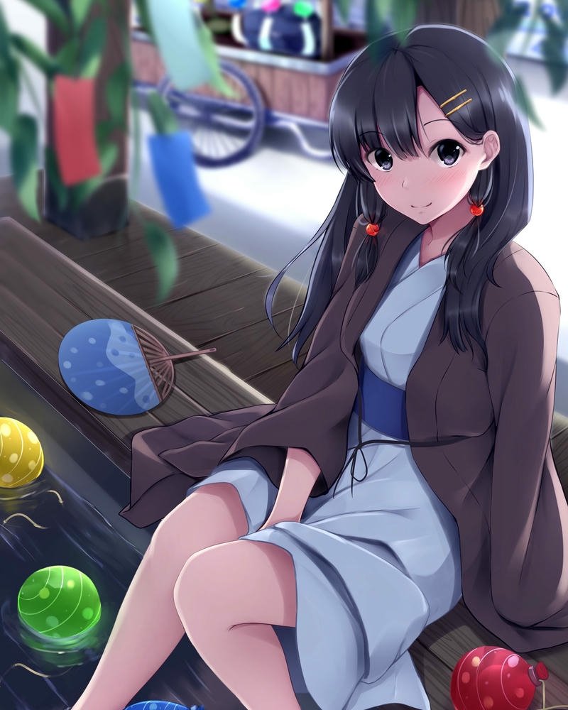 ảnh đẹp lung linh hình ảnh anime nữ mặc kimono