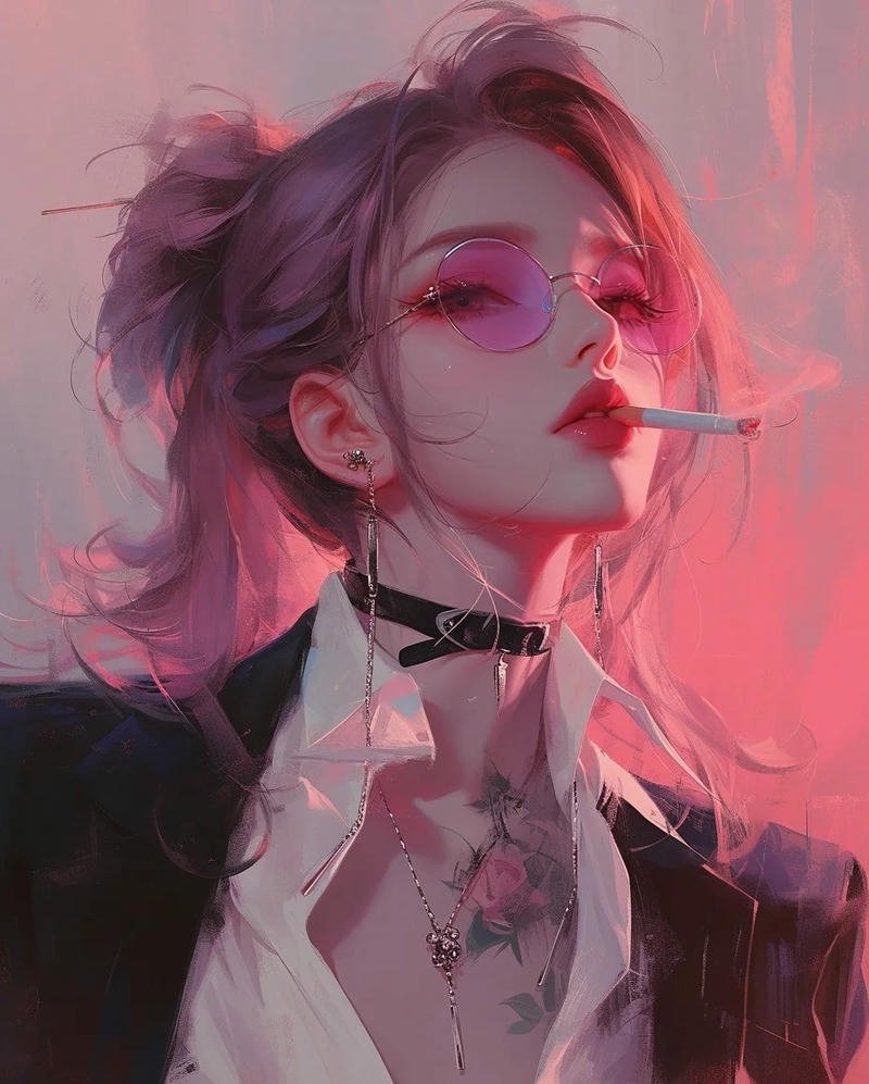 ảnh ngầu anime nữ thần thái