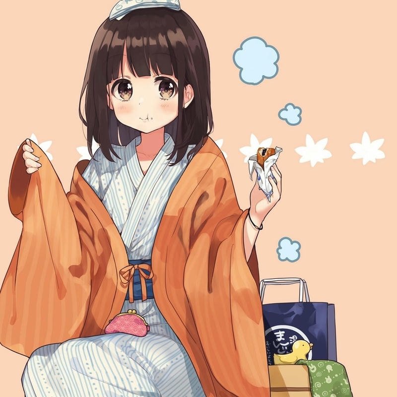 ảnh nổi bật hình ảnh anime nữ mặc kimono cổ điển