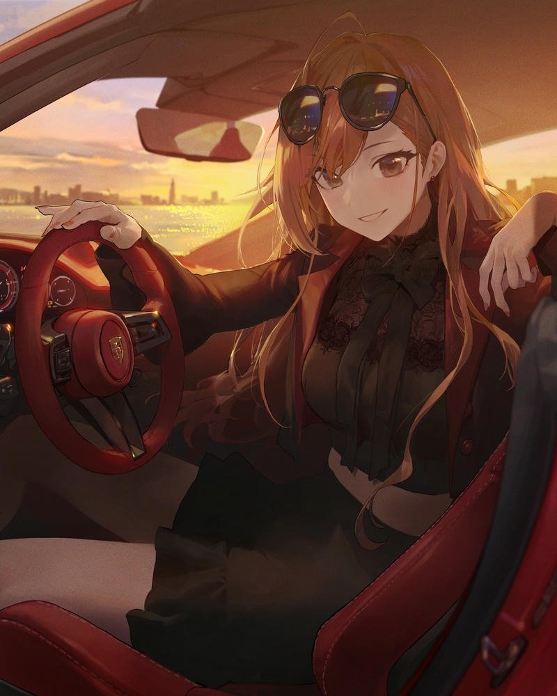 anime nữ ngầu ảnh phong cảnh