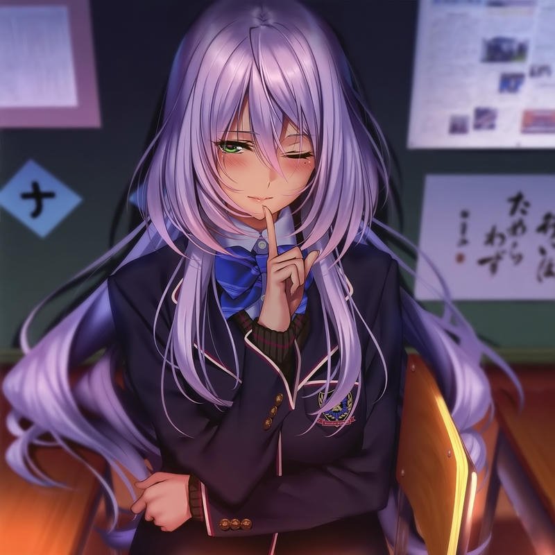 avatar anime nữ tông màu sáng