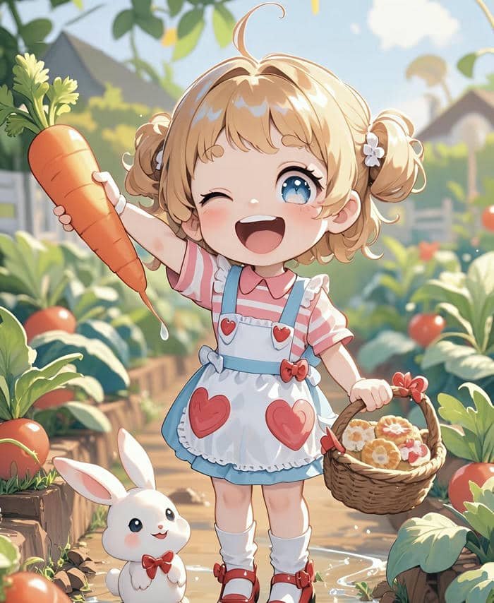 biểu cảm cute ảnh anime nữ chibi