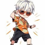 chibi phong cách lạnh lùng ảnh nam