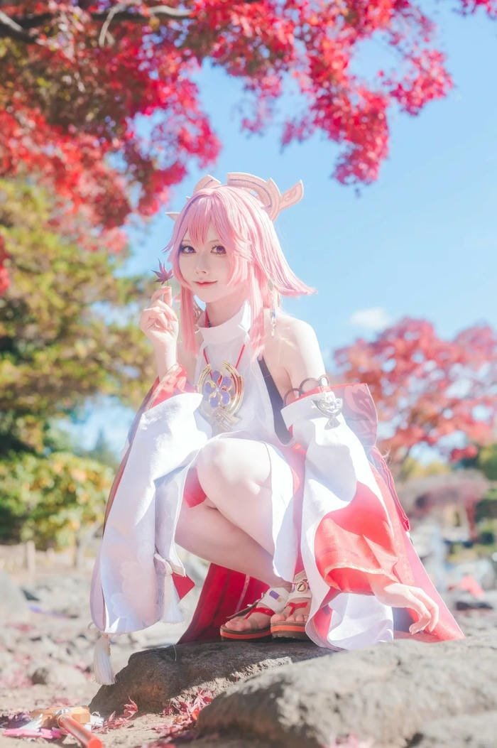 cosplay Yae Miko cổ trang