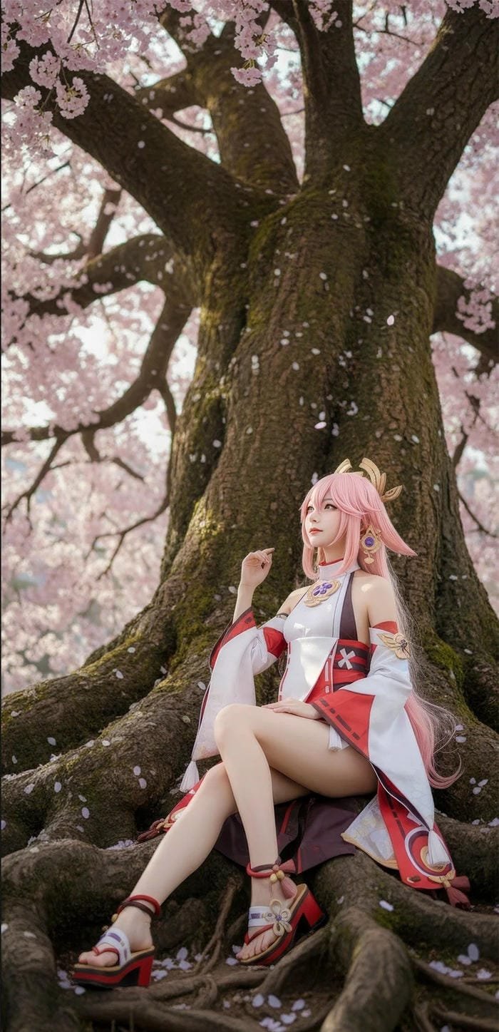 cosplay Yae Miko nghệ thuật