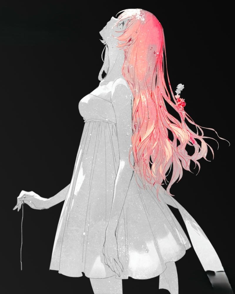 hình ảnh anime nữ buồn cô độc