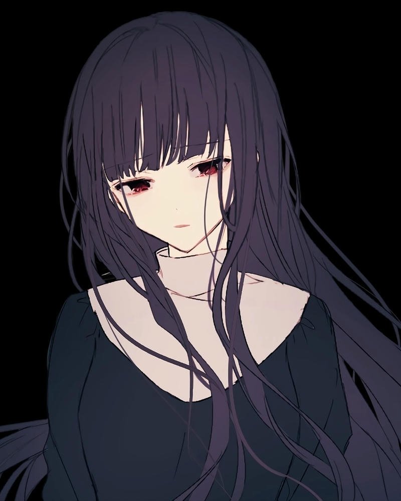 hình ảnh anime nữ buồn lặng