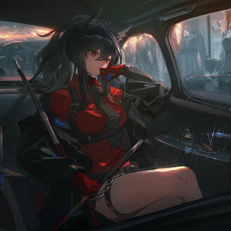 hình ảnh anime nữ ngầu dịu dàng