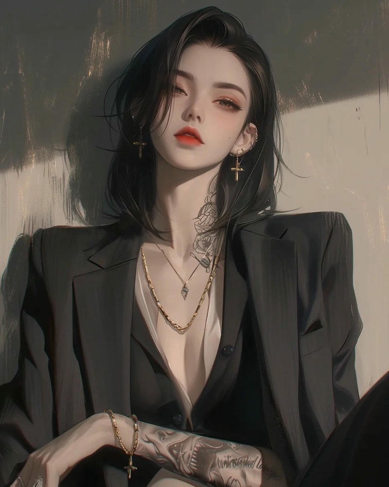 hình ảnh anime nữ ngầu phong cách độc đáo