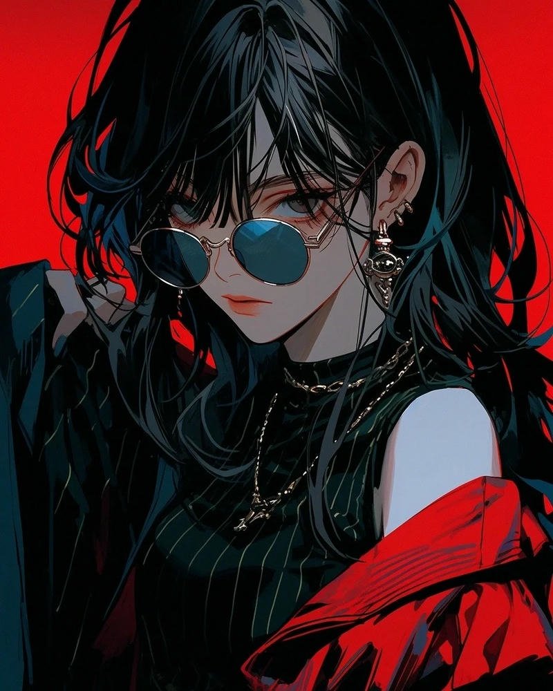 hình ảnh anime nữ ngầu sáng tạo