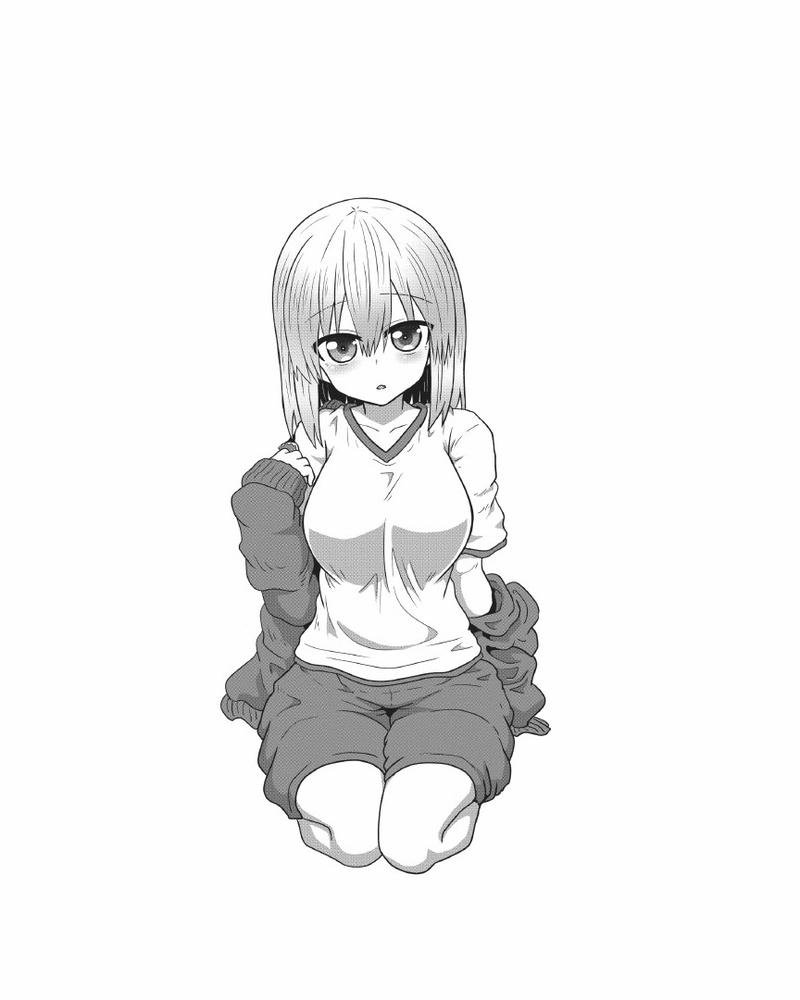 hình ảnh anime nữ trắng đen sâu