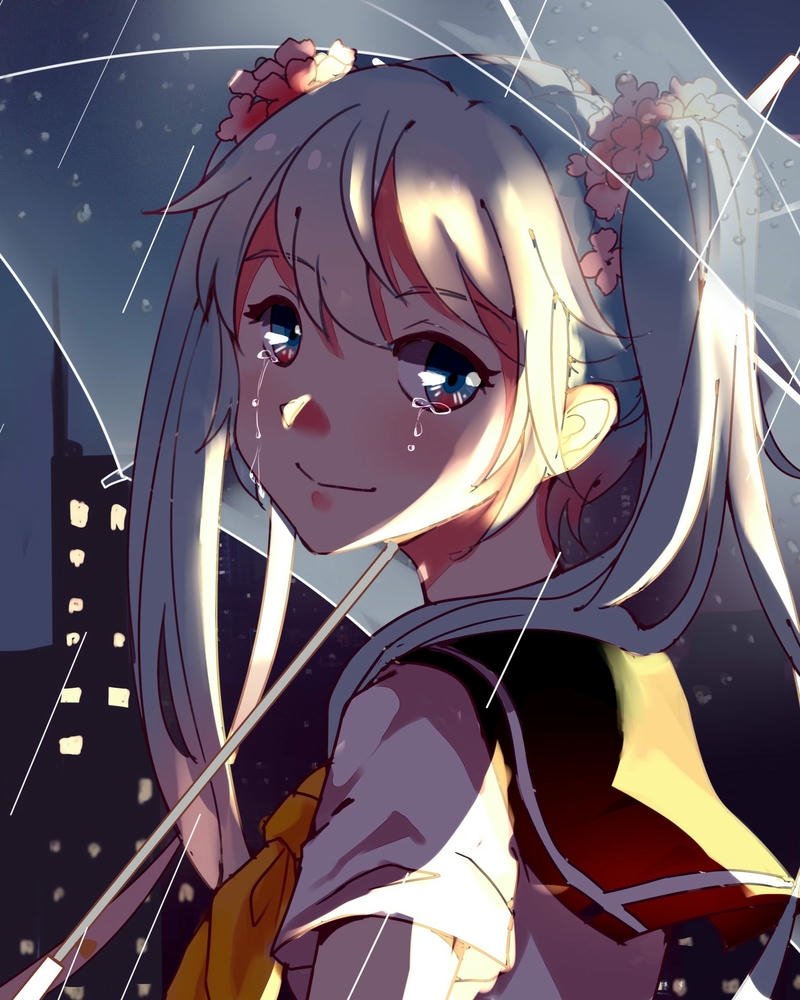 hình anime nữ buồn đẹp