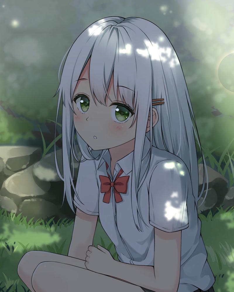 hình anime nữ buồn u sầu