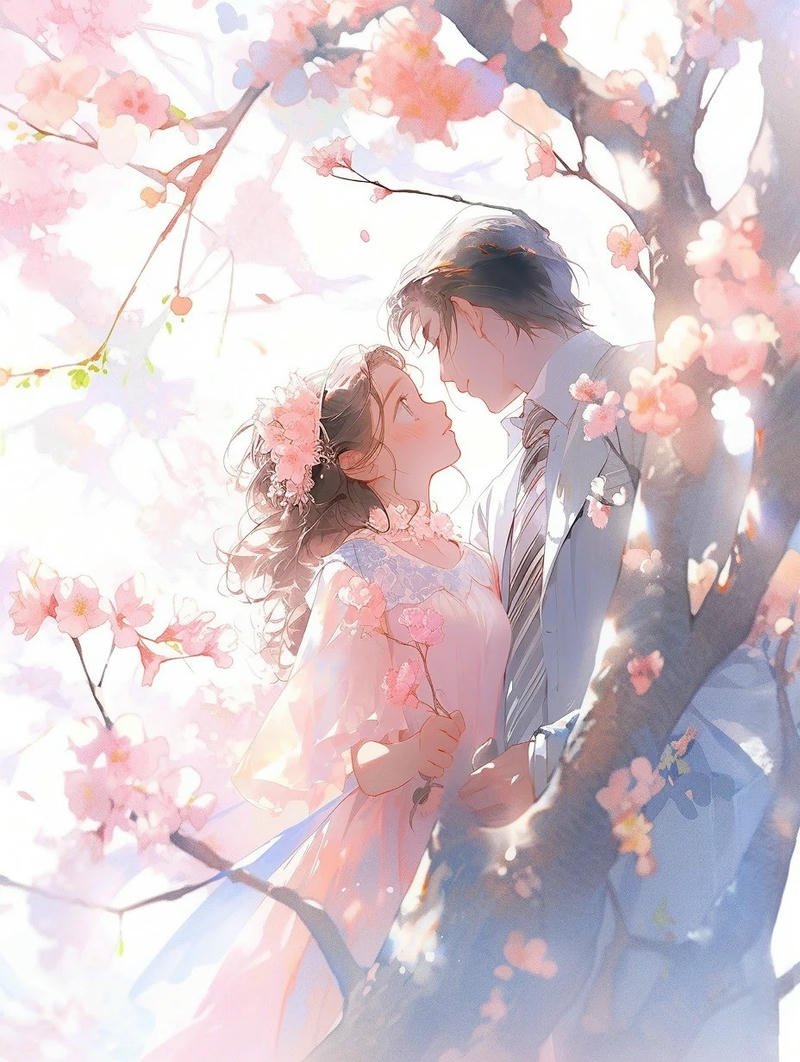 hình đẹp về ảnh anime cặp đôi ngoài trời