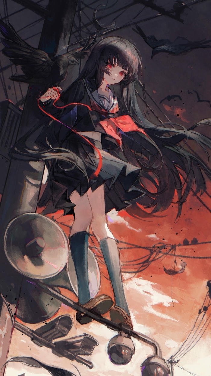 hình nền anime nữ chill