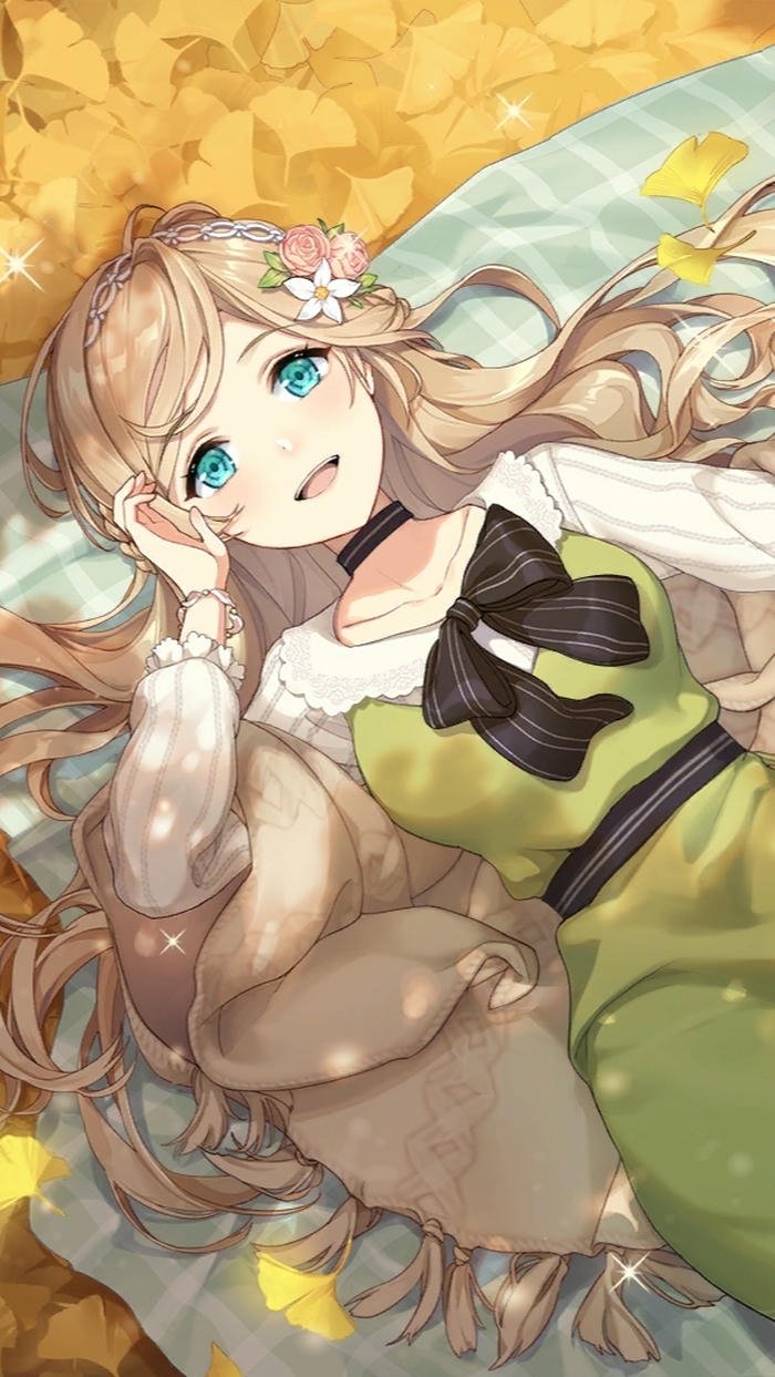 hình nền anime nữ mơ màng