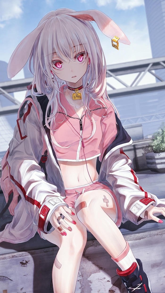 hình nền anime nữ tạo dáng