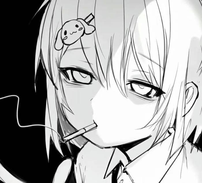 không gian tối nhẹ avatar đen trắng