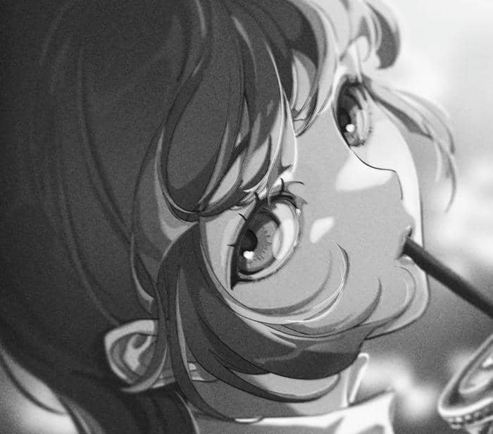 không khí trầm lắng avatar đen trắng