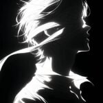 khung hình sắc nét avatar đen trắng