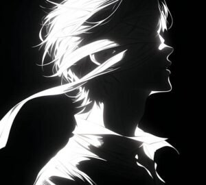 khung hình sắc nét avatar đen trắng