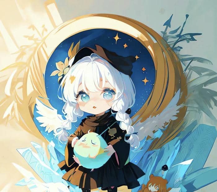 kiểu vẽ đáng yêu ảnh anime chibi