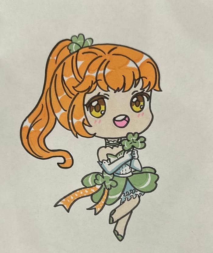 màu kẹo ngọt ảnh anime nữ chibi