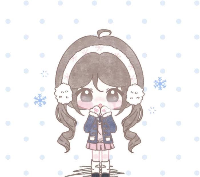 nét vẽ đáng yêu ảnh anime nữ chibi