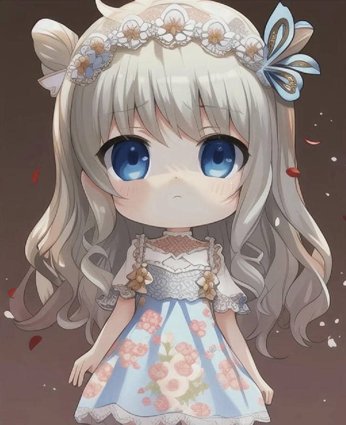 outfit xinh xắn ảnh anime nữ chibi