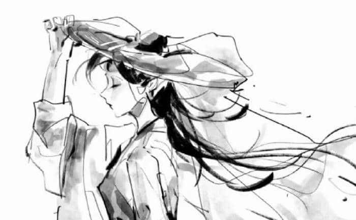 phong cách tối giản avatar đen trắng