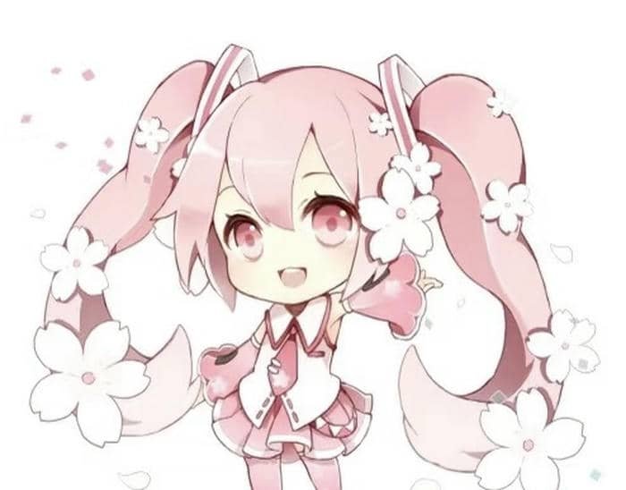 phong thái dễ thương ảnh anime chibi