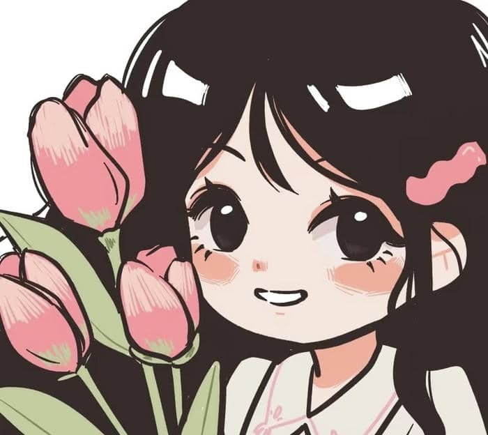 tạo dáng nhỏ ảnh anime nữ chibi