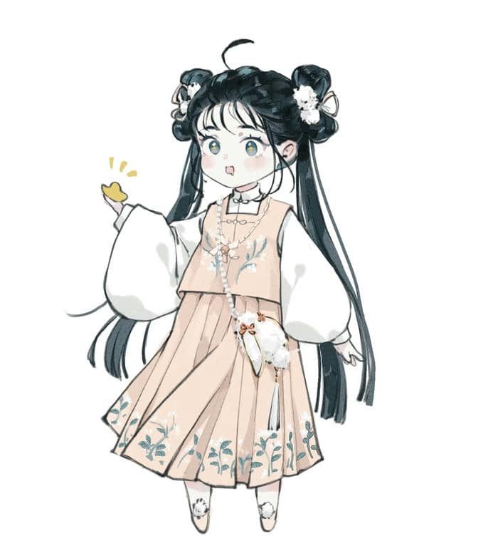 tone sáng nhẹ hình nền chibi cute