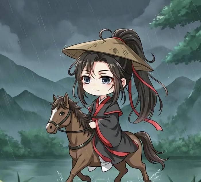 vibe pastel ảnh anime chibi