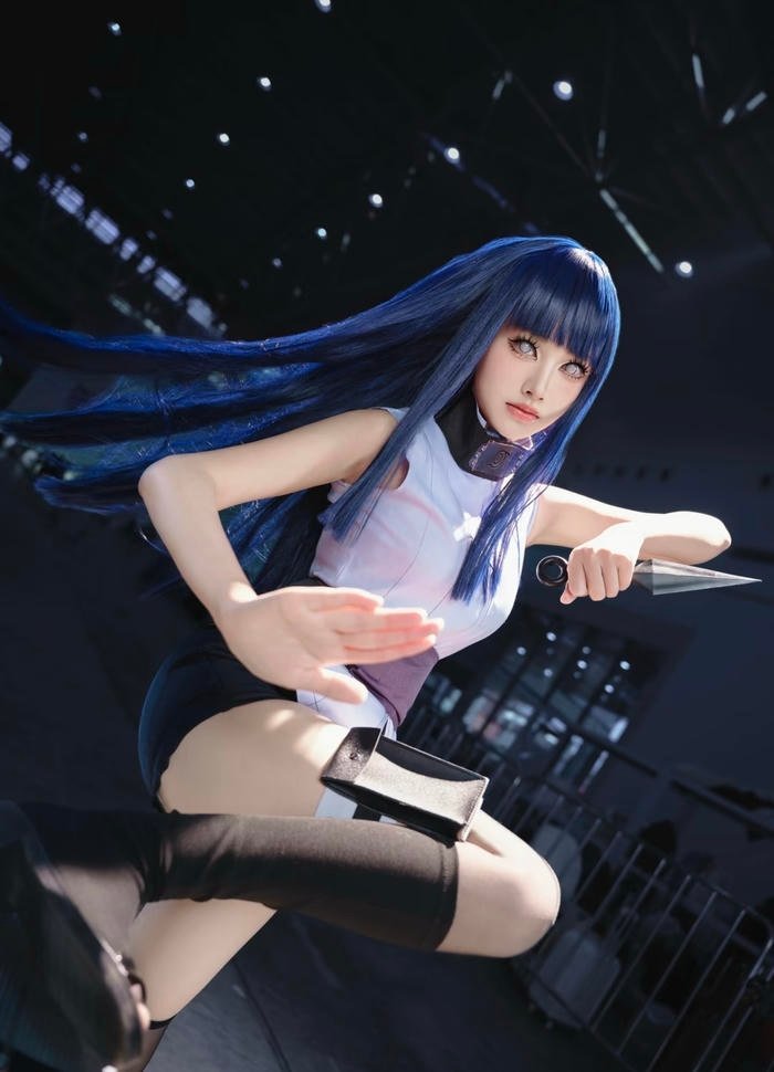 Ảnh cosplay hinata được xây dựng theo phong cách thuần khiết